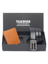 Load image into Gallery viewer, Teakwood Genuine Leather Combo Gift Set