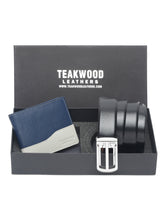 Load image into Gallery viewer, Teakwood Genuine Leather Combo Gift Set