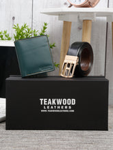 Load image into Gallery viewer, Teakwood Genuine Leather Combo Gift Set