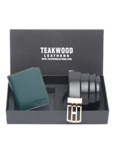 Load image into Gallery viewer, Teakwood Genuine Leather Combo Gift Set