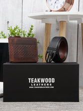 Load image into Gallery viewer, Teakwood Genuine Leather Combo Gift Set