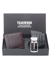 Load image into Gallery viewer, Teakwood Genuine Leather Combo Gift Set