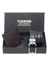 Load image into Gallery viewer, Teakwood Genuine Leather Combo Gift Set