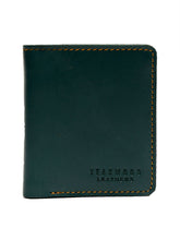 Load image into Gallery viewer, Men Black & Green Genuine Leather Accessory Gift Set