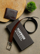 Load image into Gallery viewer, Men Black & Brown Genuine Leather Accessory Gift Set