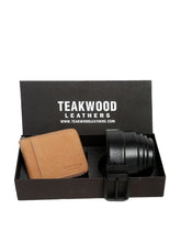 Load image into Gallery viewer, Men Black & Brown Genuine Leather Accessory