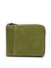 Load image into Gallery viewer, Men Black & Green Genuine Leather Accessory