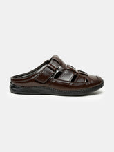 Load image into Gallery viewer, Teakwood Men's Real Leather Brown Sandals