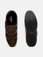 Load image into Gallery viewer, Teakwood Men's Real Leather Brown Sandals