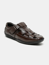 Load image into Gallery viewer, Teakwood Men's Real Leather Brown Sandals