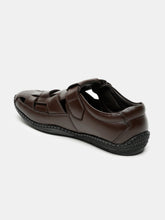 Load image into Gallery viewer, Teakwood Men's Real Leather Brown Sandals