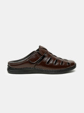 Load image into Gallery viewer, Teakwood Men's Real Leather Brown Sandals