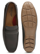Load image into Gallery viewer, Men Brown Solid Genuine Leather Brown Loafers