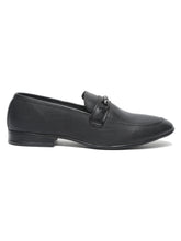 Load image into Gallery viewer, Men Black Texture Genuine Leather Formal Loafers