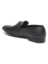 Load image into Gallery viewer, Men Black Texture Genuine Leather Formal Loafers