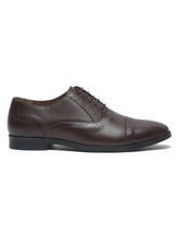 Load image into Gallery viewer, Teakwood Leather Men Solid Brown Brogues
