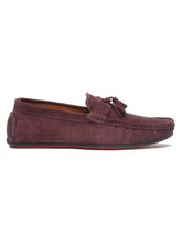 Load image into Gallery viewer, Teakwood Leather Men Solid Round-Toe Purple Loafer - Clearance sale