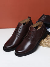 Load image into Gallery viewer, Teakwood Genuine Leather Mid Top Brown Boots