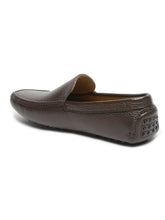 Load image into Gallery viewer, Men Brown Solid Genuine Leather Loafers