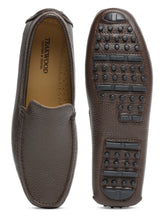 Load image into Gallery viewer, Men Brown Solid Genuine Leather Loafers