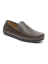 Load image into Gallery viewer, Men Brown Solid Genuine Leather Loafers