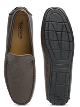 Load image into Gallery viewer, Men Brown Solid Genuine Leather Loafers
