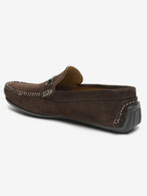 Load image into Gallery viewer, Men Brown Solid Suede Casual Loafers