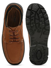 Load image into Gallery viewer, Men Camel Brown Solid Genuine Leather Shoes