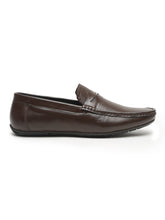 Load image into Gallery viewer, Men Brown Solid Genuine Leather Formal Loafers