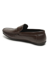Load image into Gallery viewer, Men Brown Solid Genuine Leather Formal Loafers