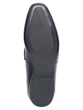 Load image into Gallery viewer, Men Black Solid Leather Formal Slip-On