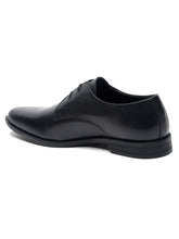Load image into Gallery viewer, Teakwood Leather Men Solid Black Derbys
