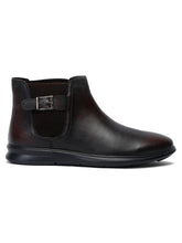 Load image into Gallery viewer, Teakwood Leather Men Solid Single Monk Chelsea Boots
