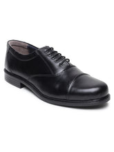 Load image into Gallery viewer, Teakwood Genuine Leather Black Oxford Shoes for Men