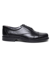 Load image into Gallery viewer, Teakwood Genuine Leather Black Oxford Shoes for Men