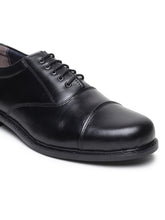 Load image into Gallery viewer, Teakwood Genuine Leather Black Oxford Shoes for Men