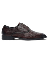 Load image into Gallery viewer, Teakwood Leather Men T.moro Snake Print Leather Oxfords