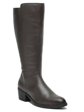 Load image into Gallery viewer, Teakwood Genuine Women Brown Knee-High Heeled Boots