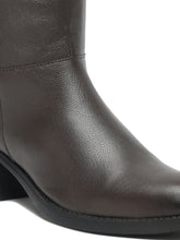 Load image into Gallery viewer, Teakwood Genuine Women Brown Knee-High Heeled Boots
