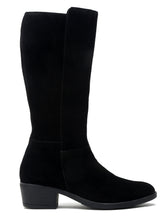 Load image into Gallery viewer, Teakwood Leather Women Black Suede Long Boots
