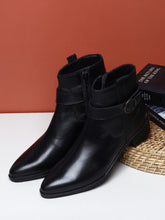 Load image into Gallery viewer, Teakwood Genuine Leather Black Women's Boots