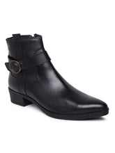 Load image into Gallery viewer, Teakwood Genuine Leather Black Women's Boots