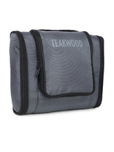 Load image into Gallery viewer, Teakwood Polyester Toiletry Kit Bag Grey