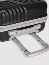 Load image into Gallery viewer, Black-Toned Textured Hard-Sided Cabin Trolley Suitcase