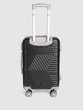 Load image into Gallery viewer, Black-Toned Textured Hard-Sided Cabin Trolley Suitcase
