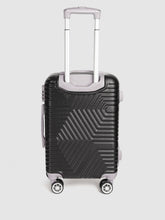 Load image into Gallery viewer, Black-Toned Textured Hard-Sided Cabin Trolley Suitcase