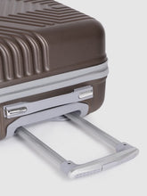 Load image into Gallery viewer, Brown-Toned Textured Hard-Sided Large Trolley Suitcase