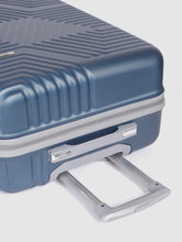 Load image into Gallery viewer, Blue-Toned Textured Hard-Sided Trolley Suitcase
