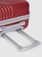 Load image into Gallery viewer, Maroon-Toned Textured Hard-Sided Cabin Trolley Suitcase