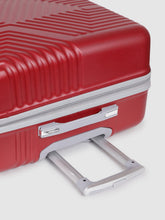 Load image into Gallery viewer, Maroon-Toned Textured Hard-Sided Large Trolley Suitcase